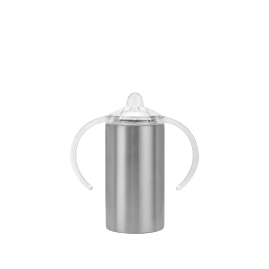 12oz Stainless Steel Straight Sippy Cup Duo