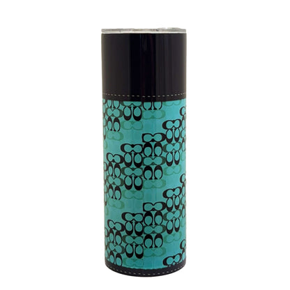 20 oz Teal and Black Purse Sublimation Tumbler