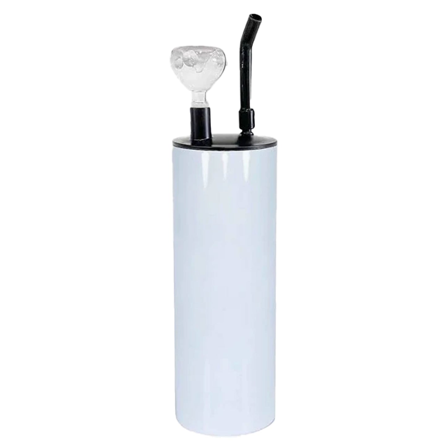 20 oz White Blank Sublimation Hookah Tumbler