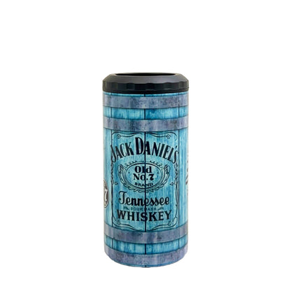 4-in-1 Can Koozie Teal Jack Daniels