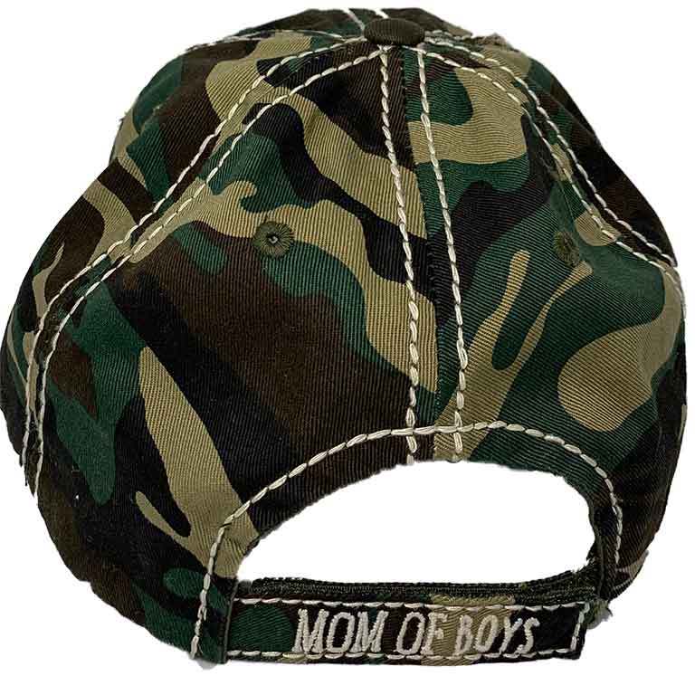 Hat Army Camo Vintage with Mother of Boys Patch