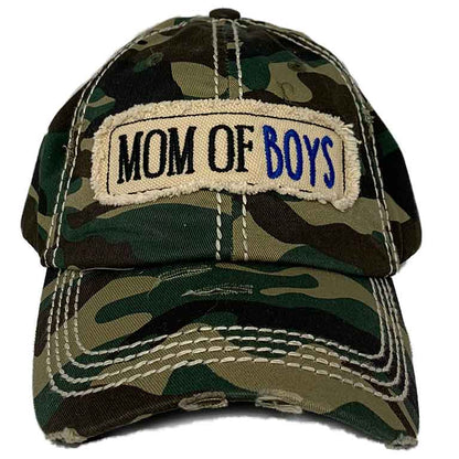 Hat Army Camo Vintage with Mother of Boys Patch