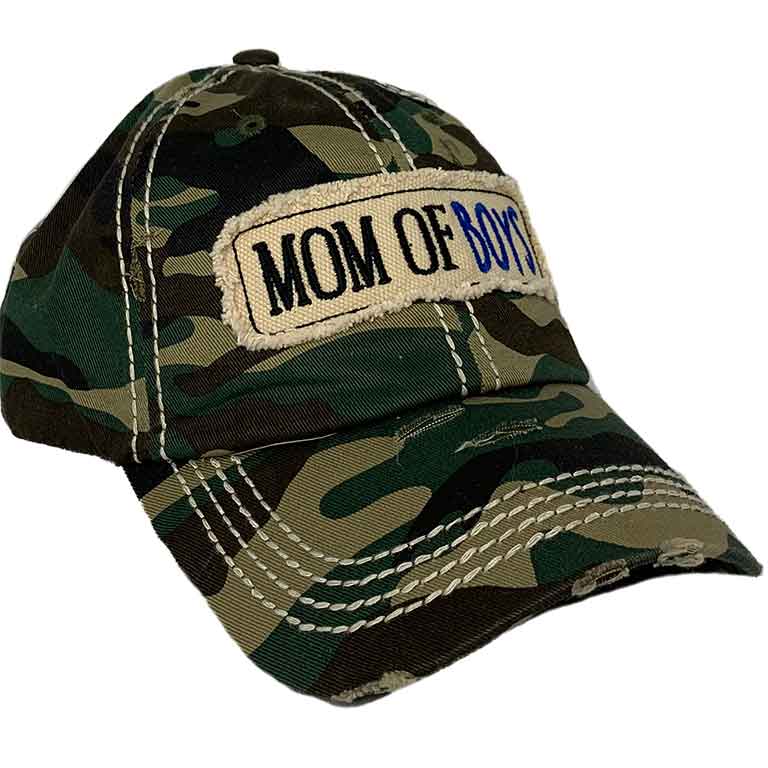 Hat Army Camo Vintage with Mother of Boys Patch