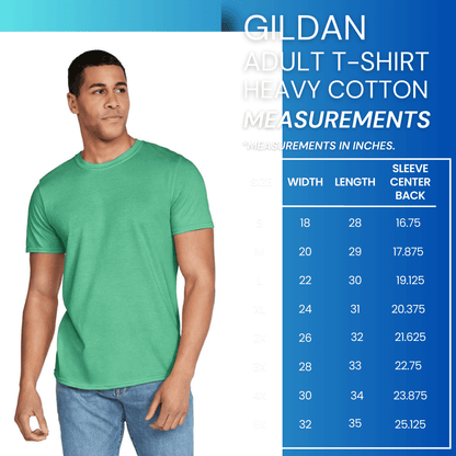 Heather Irish Green Unisex Gildan Softstyle T-Shirt