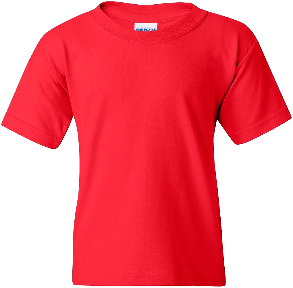 Red Gildan Youth Unisex Heavy Cotton T-Shirt